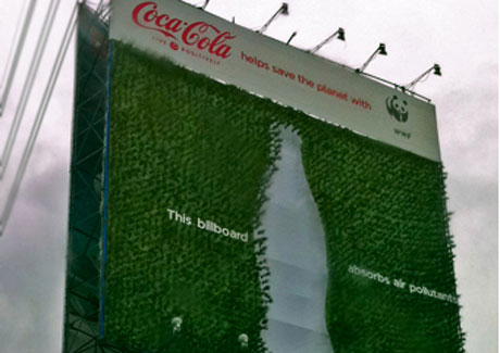 Coca-Cola Philippines unveils first-ever green Fukien tea plant billboard