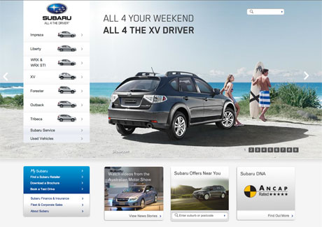 Subaru Australia introduces new website