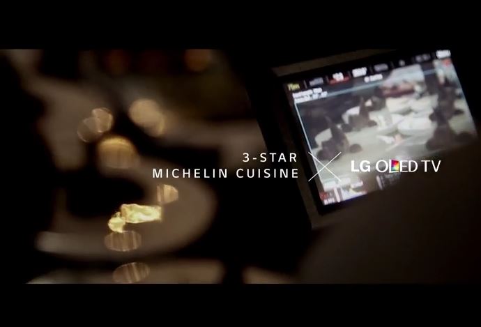 LG promotes TV with 'curvature cuisine' gimmick in Hong Kong