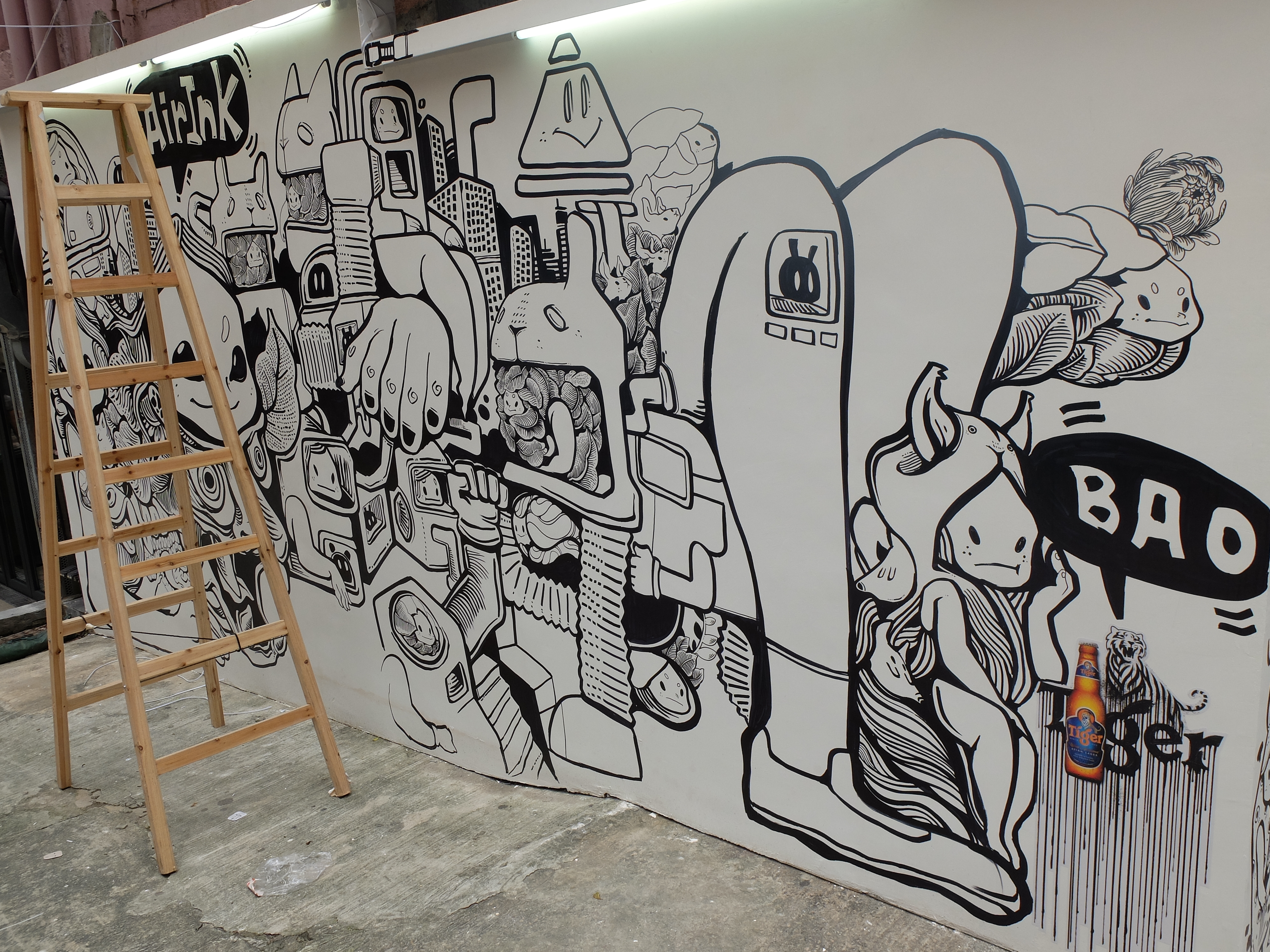 Photos: Tiger's 'Air-Ink' debuts in Hong Kong