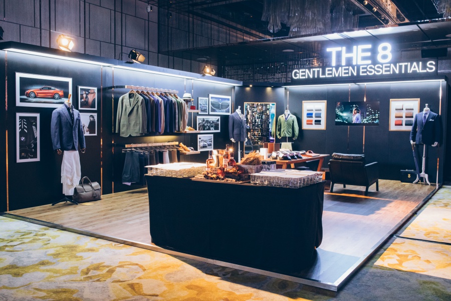 BMW flaunts tailored menswear and live body art at launch party