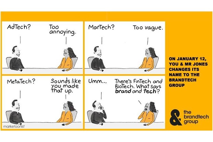 You & Mr Jones changes name to The Brandtech Group