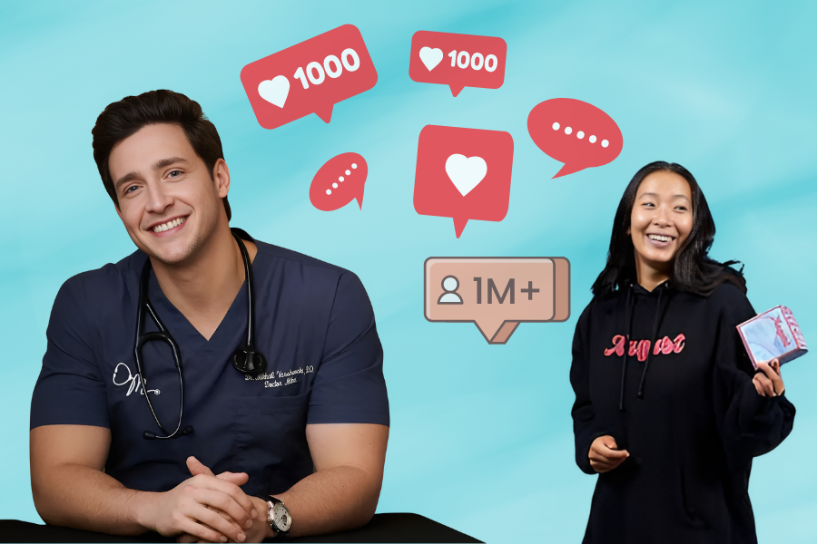 How health influencers Nadya Okamoto and Dr Mike approach social media