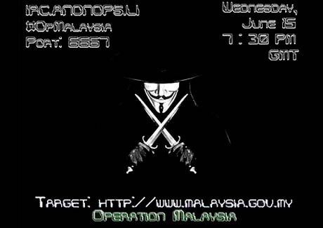 Anonymous disrupts Malaysian government sites following ban