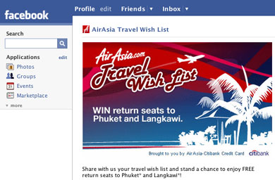 Citibank and AirAsia turn to Facebook to test credit card