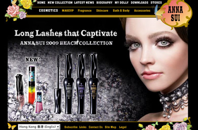 Anna Sui launches Super Black Mascara campaign