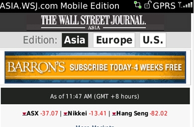 WSJ, FT launch mobile products