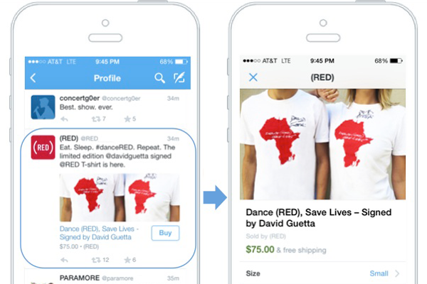 Twitter launches its first 'Buy' button