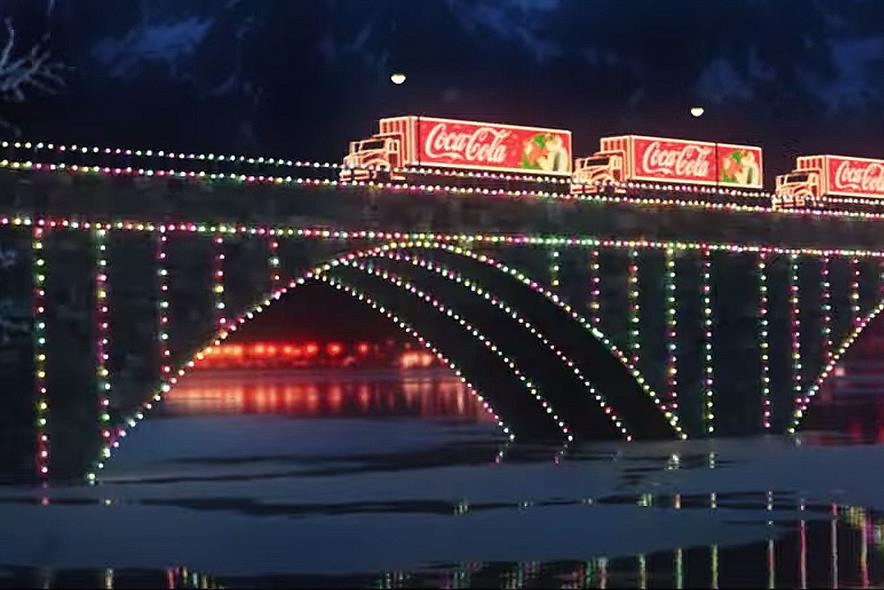 Coca-Cola puts trucks back on the festive road