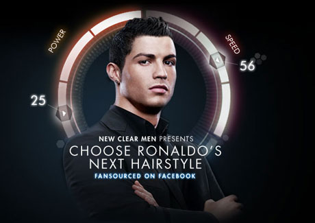 Clear to fansource Ronaldo's new hairdo in global first
