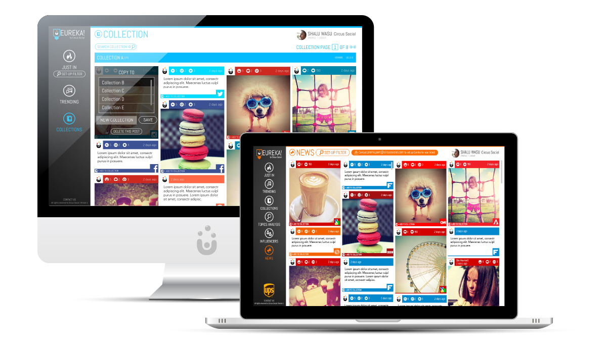 Eureka aims to be an inspiration dashboard not a monitoring tool
