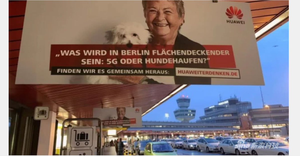 Huawei 5G ad taunts Berlin with 'dog shit' jeer, and Germans actually agree