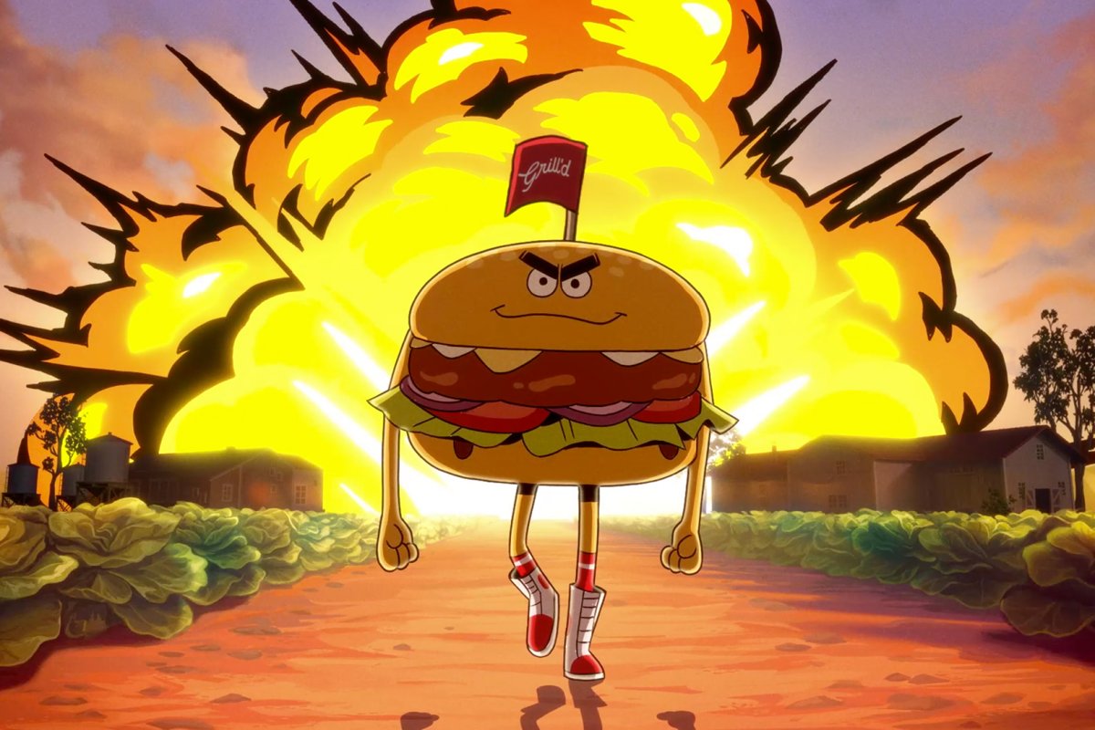 'Righteous burger dude' smites the unsustainable in cartoon campaign