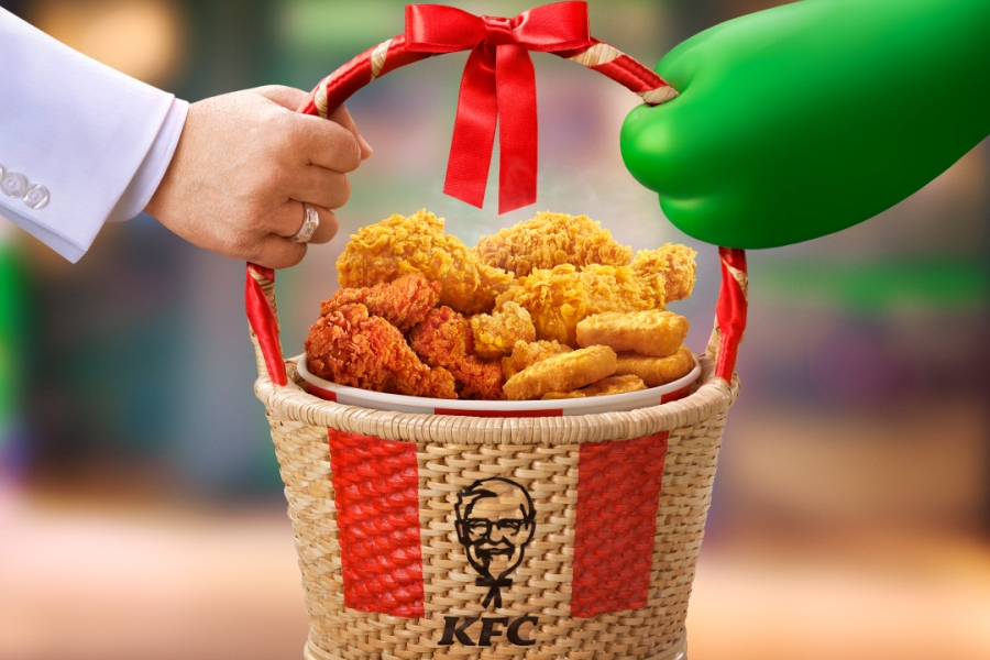 Out with the hamper, in with the festive bucket this Christmas