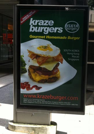 Kraze Burgers launches in Singapore with Clear Channel