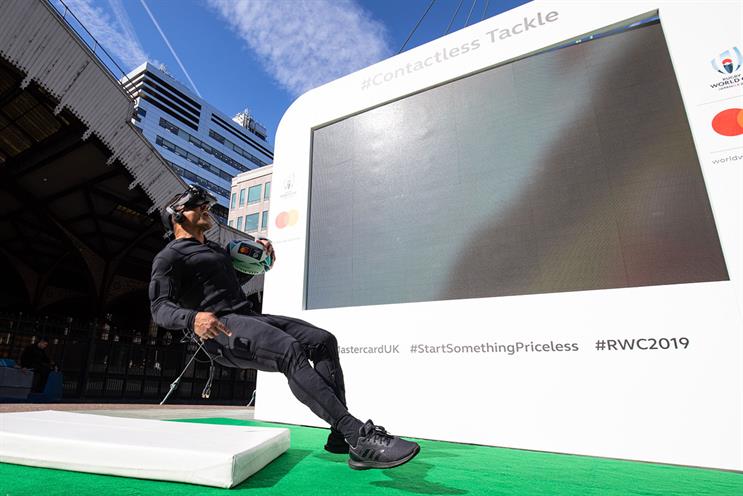 Mastercard lets fans experience full force of rugby tackle