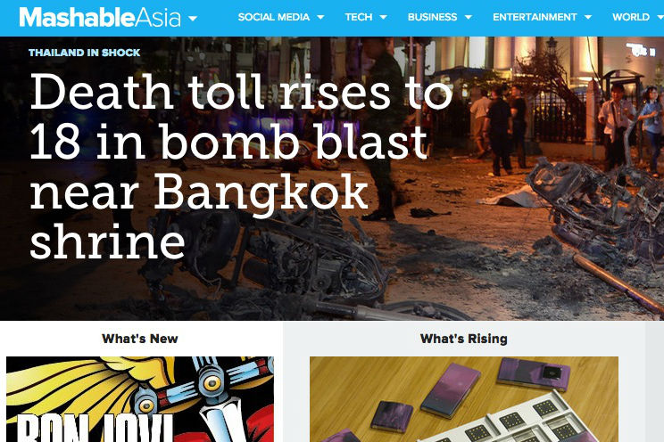 Mashable Asia goes live