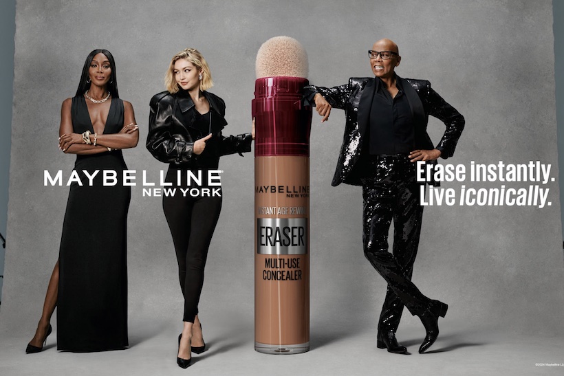 Watch: Naomi Campbell, Gigi Hadid and RuPaul star in documentary-style campaign for Maybelline