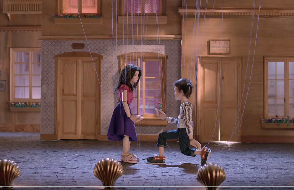  Cadbury dairy milk uses puppeteers to indulge in chocolate 