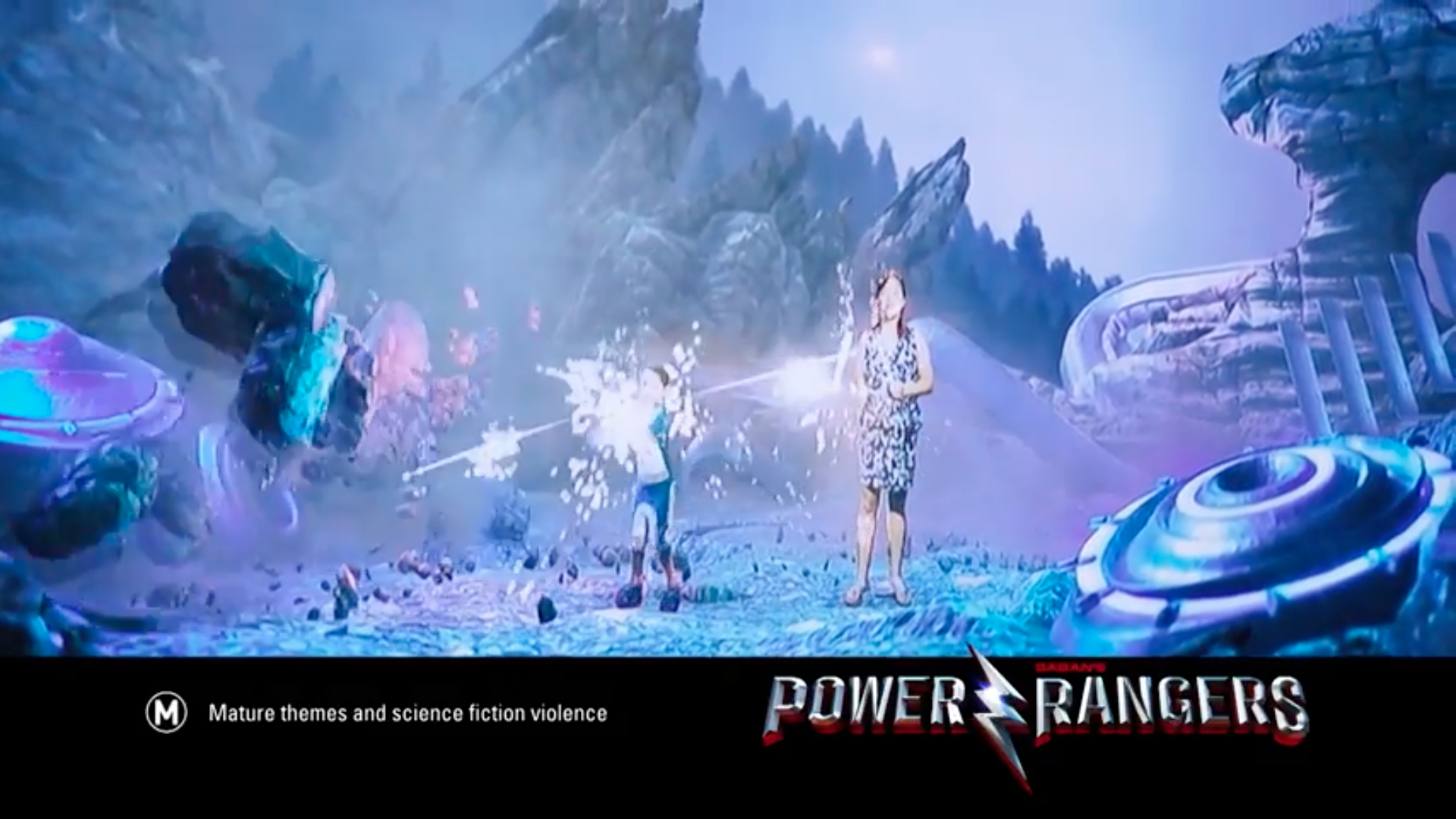 Giant popcorn mascot v. Power Rangers AR experience: who wins? 