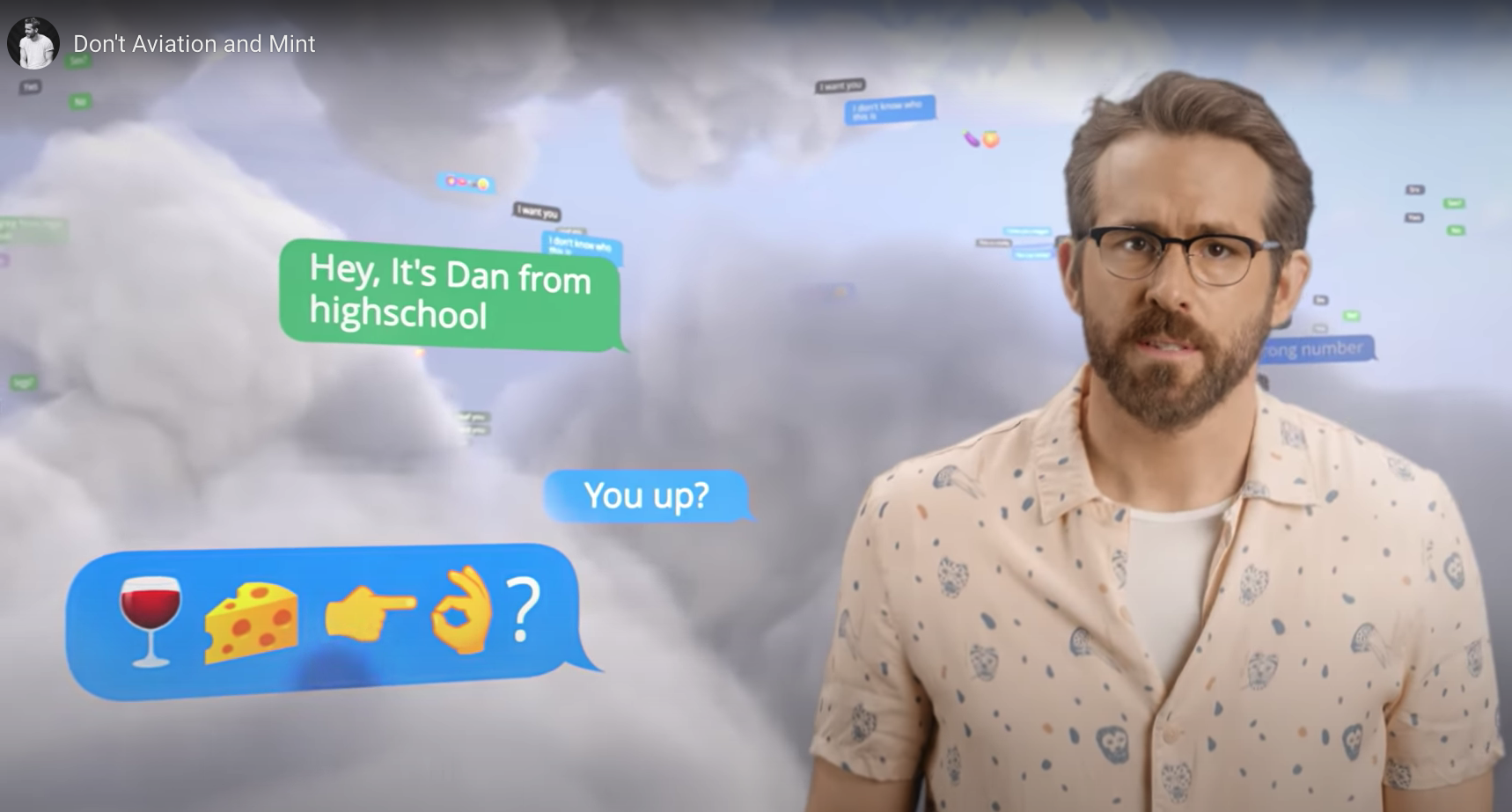 Ryan Reynolds warns people not to 'Aviation and Mint'