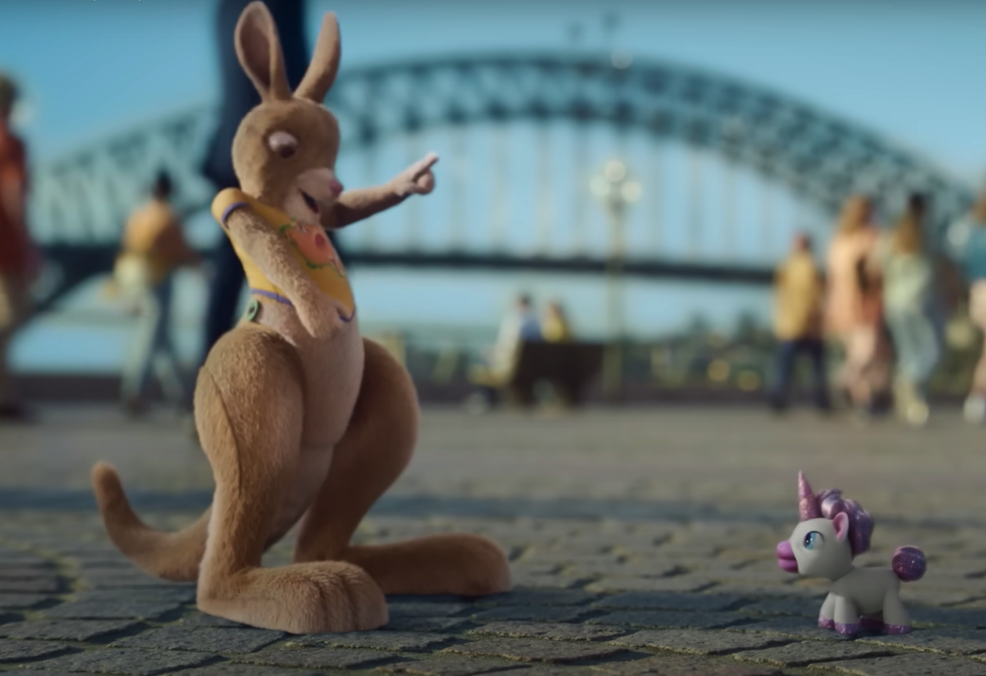 Kangaroo and unicorn team up in nine-minute Tourism Australia promo