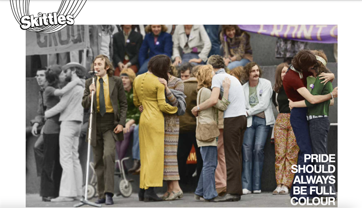 Skittles brings historic LGBTQIA+ archive images to life in 'Recolour the rainbow' campaign