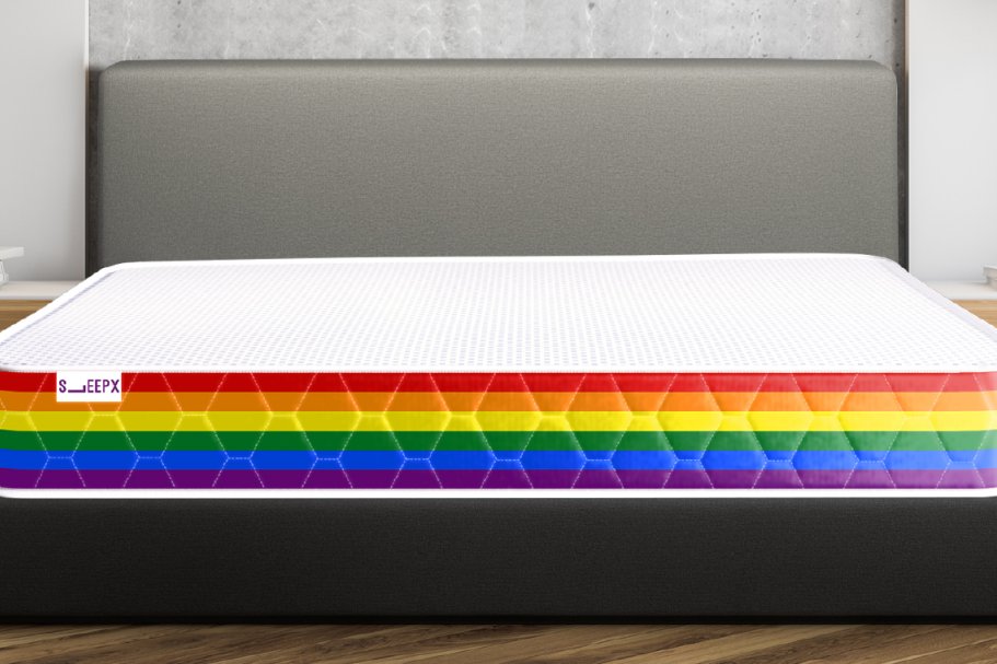 Company claims Pride mattress 'supports' the community (Groan)