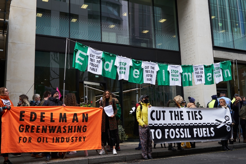 Extinction Rebellion targets Edelman staff in protest fronted by ex-employee