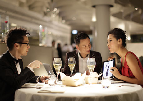 DBS features celebrities to promote its 'dining planners' concept