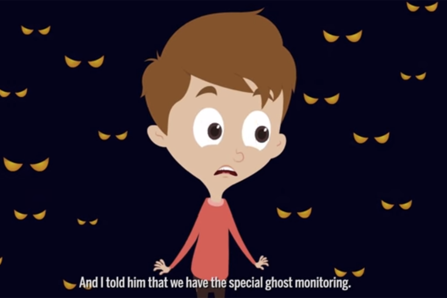 Boy ain't afraid of no ghost, thanks to an awesome customer-service rep