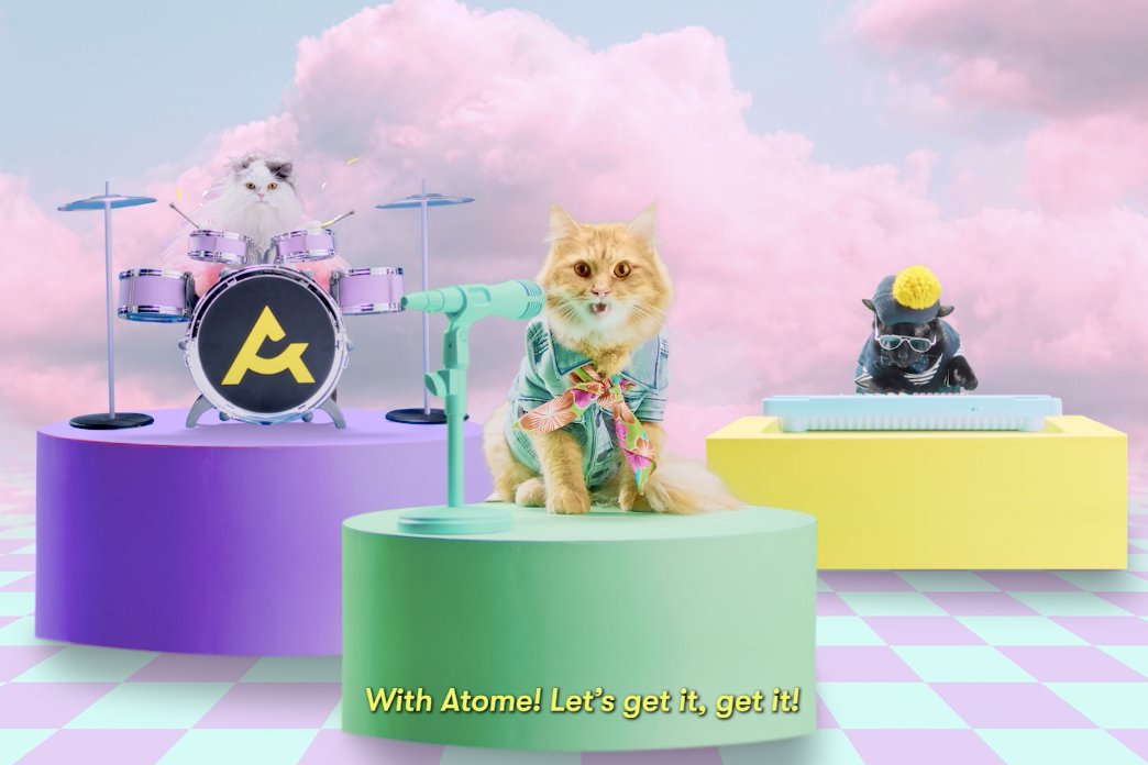 All-kitten band croons about 'ameowzing' deals for Atome