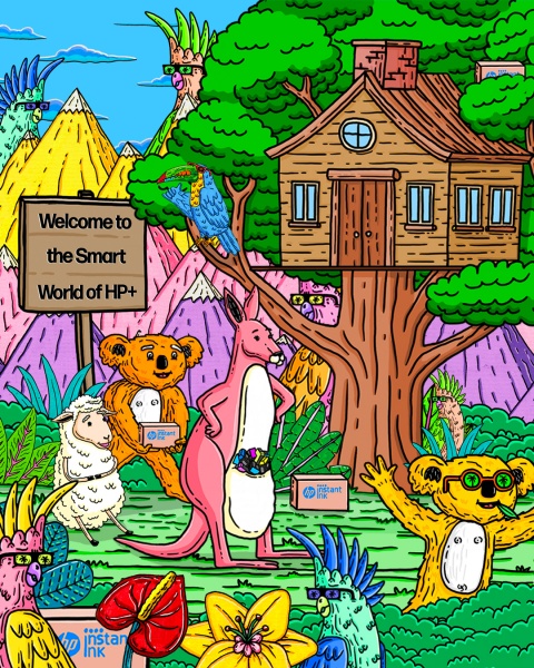 Curiously colourful creatures conquer new HP campaign