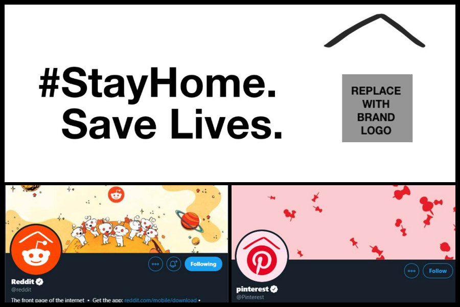 Top brands and US government join Ad Council in changing logo to promote isolation