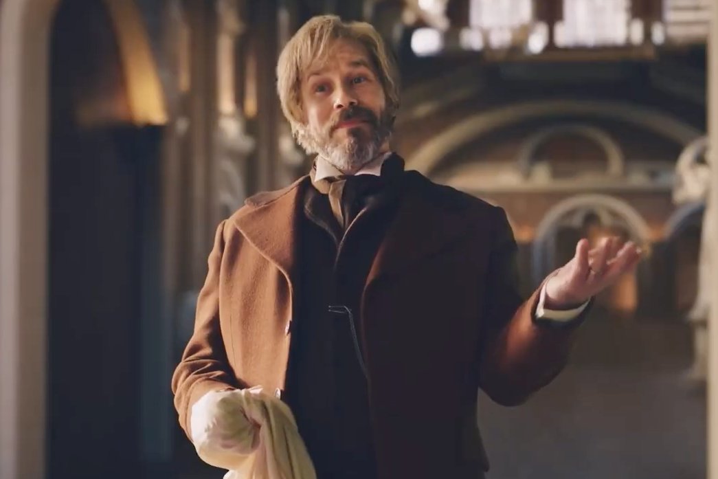 You'll need a theory to explain what Charles Darwin is getting at in this air-con ad