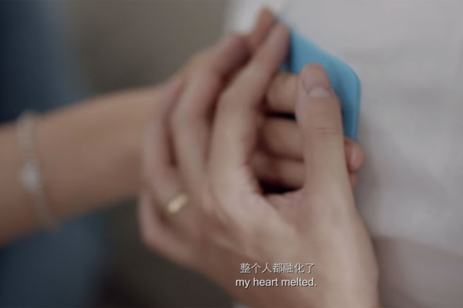 In-utero pulses melt daddy hearts for Bayer's Elevit