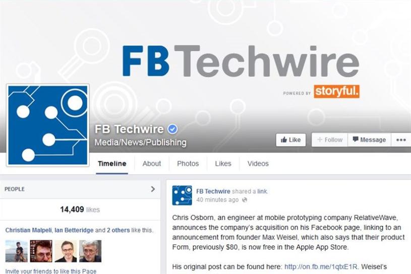 Facebook rolls out FB TechWire