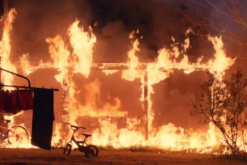 Spot personifies bush fire as evil, calculating killer