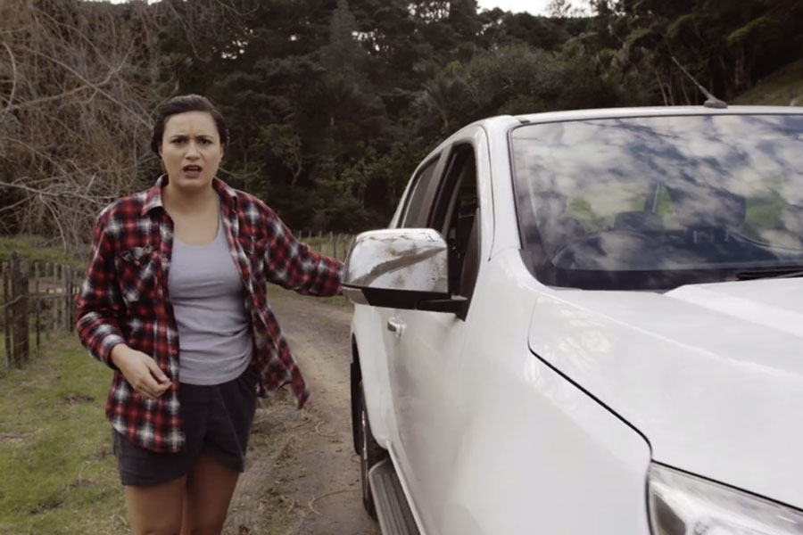 This truck ad is fake but has a real message (NSFW language)