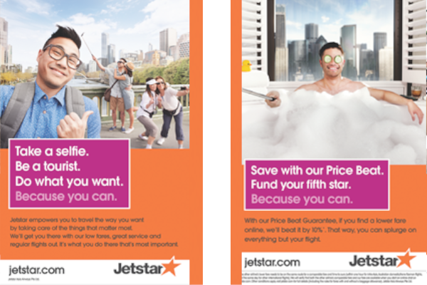 Jetstar's brand refresh shines a light on destinations, selfies and travel experiences