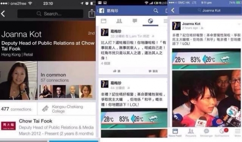 Chow Tai Fook faces fallout from deputy PR head's Occupy Central comments