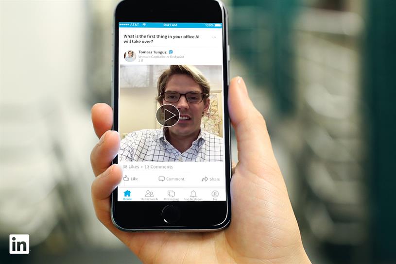 LinkedIn pushes out video for sponsored content