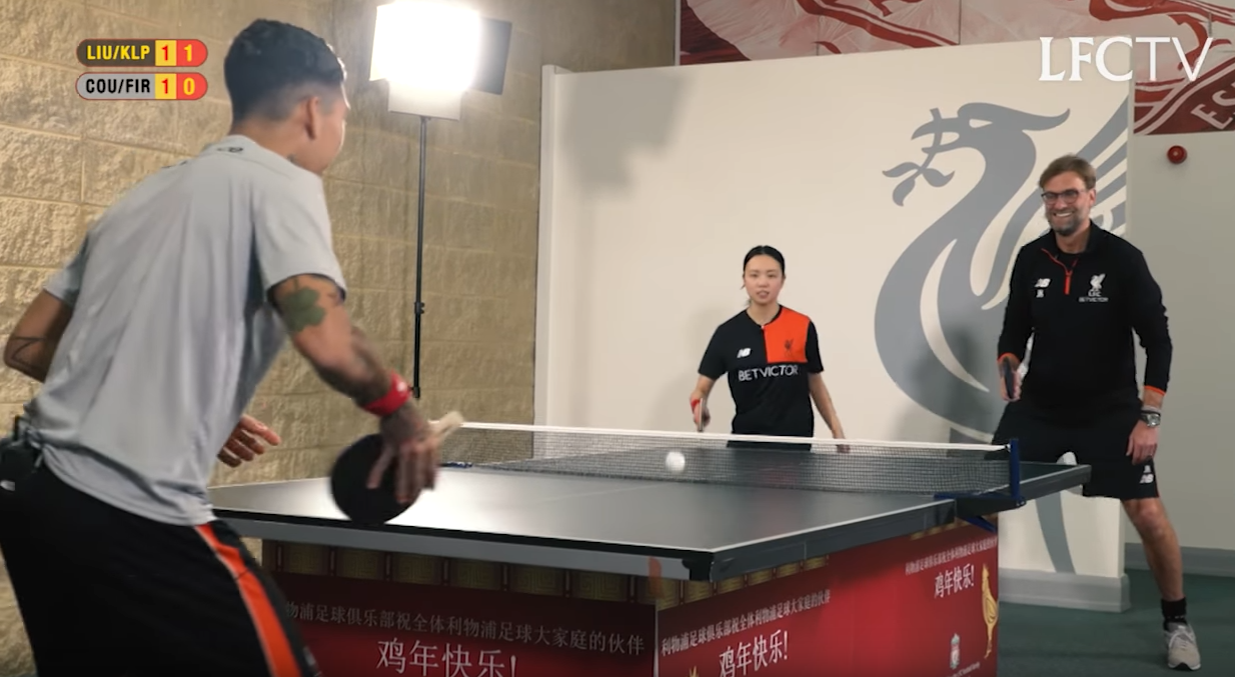 Liverpool FC celebrates Chinese New Year...by ditching football