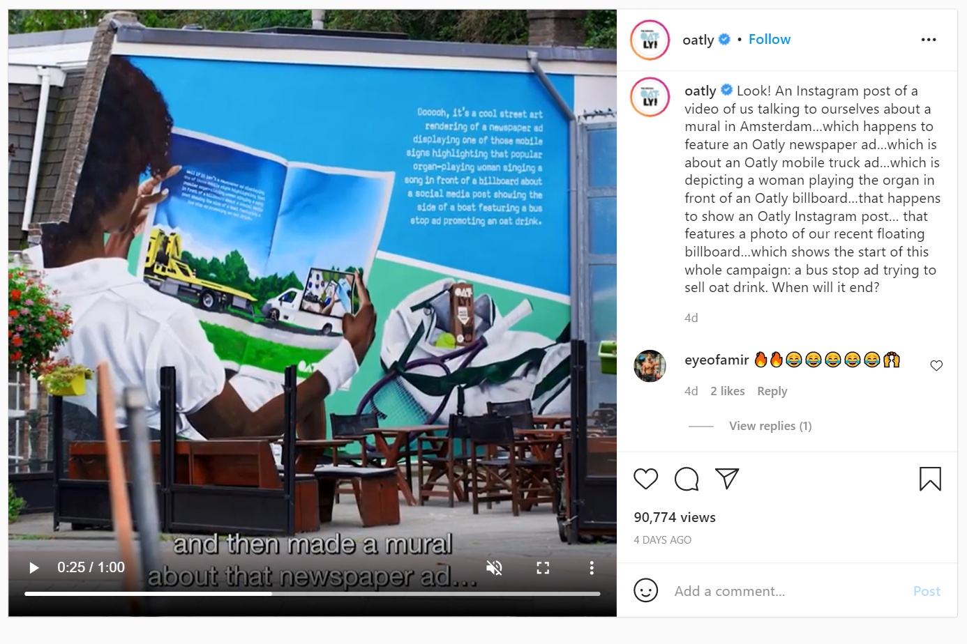 Oatly shows the true meaning of 'meta'