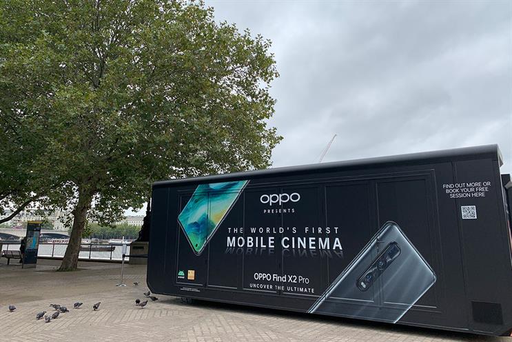Oppo opens pop-up microcinema in London