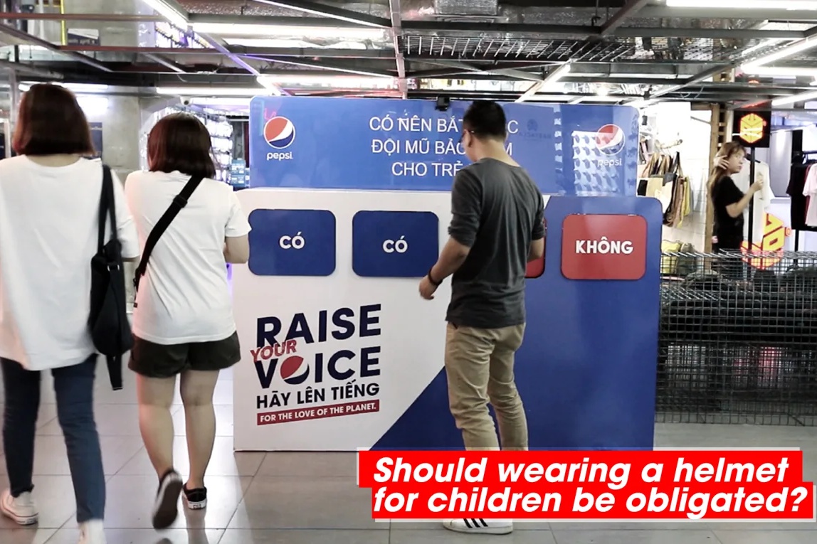 To vote ‘yes’, place your trash here