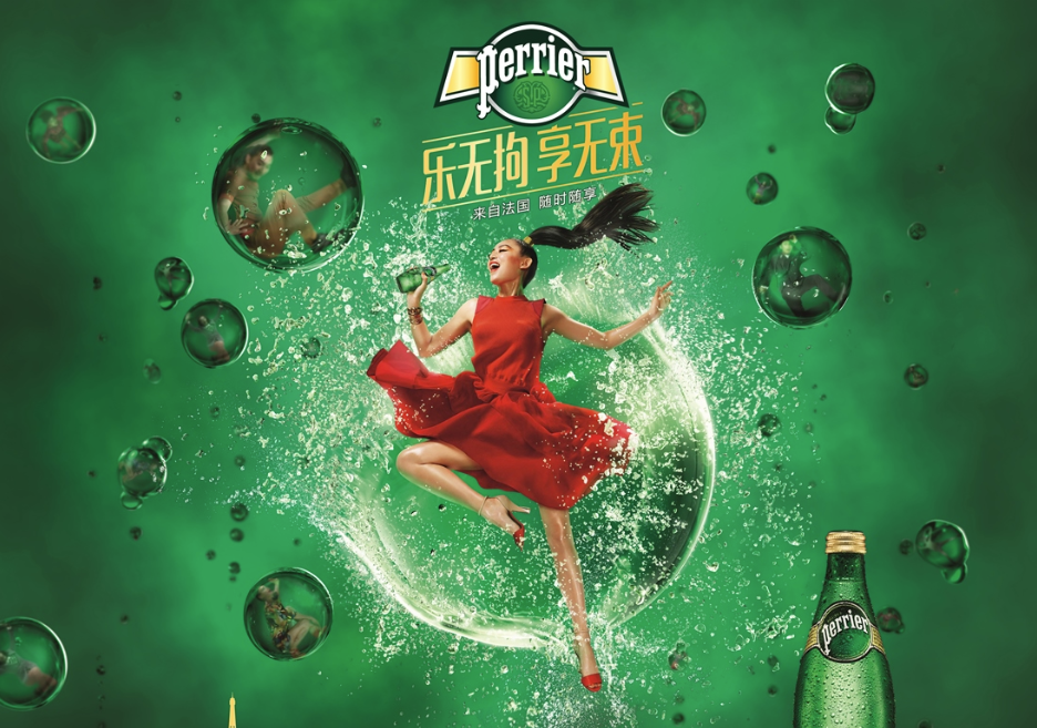 Bubble-popping versus burlesque: Perrier's first China ad invites liberation of another kind