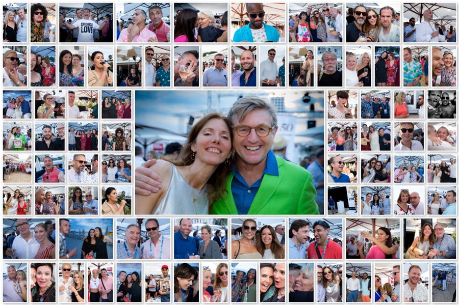 Campaign celebrates 50th birthday with Cannes beach party