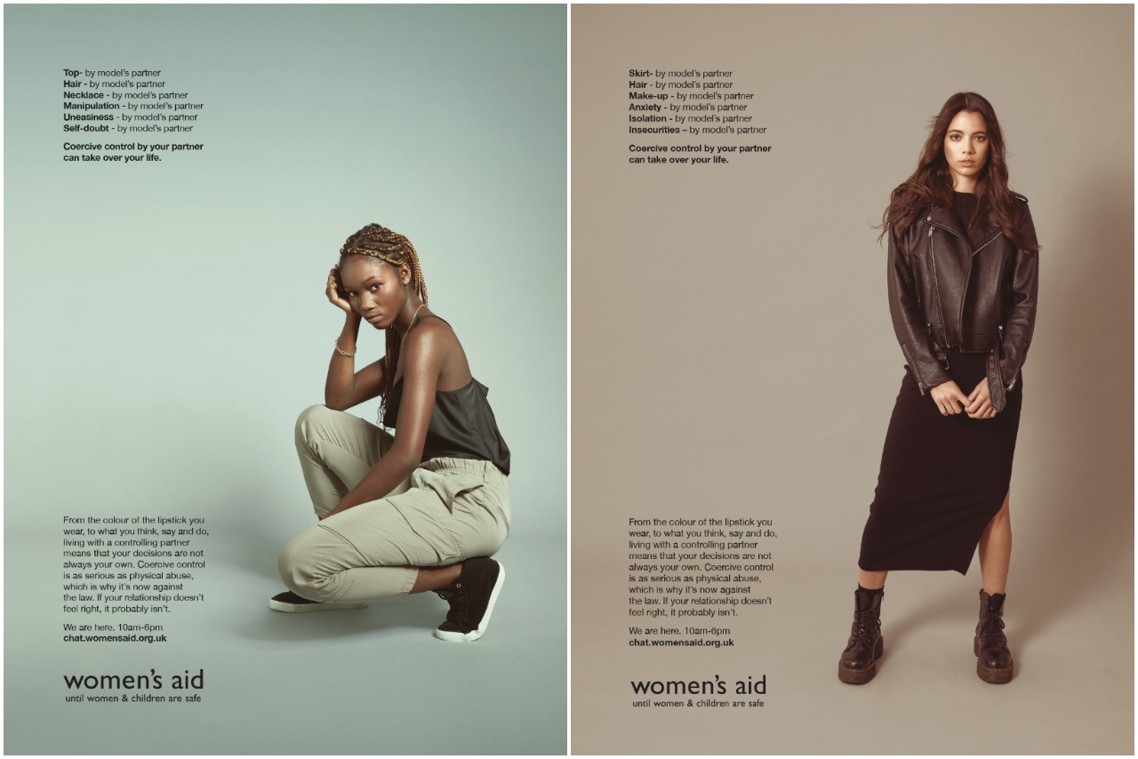 Women’s Aid highlights coercive control through mock fashion campaign