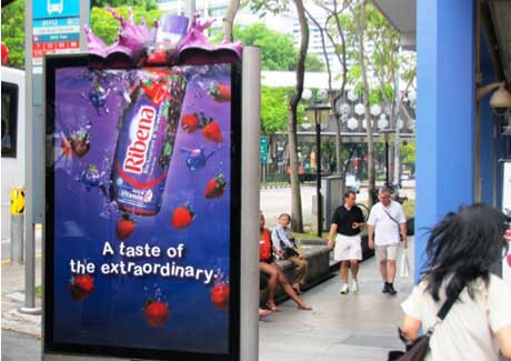 GSK splashes out with Grey Singapore's Ribena OOH campaign